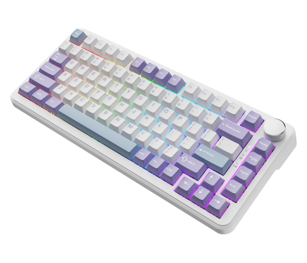 Ajazz AK820 MAX Magnetic switches Purple White RGB - 1536366 - zdjęcie 4